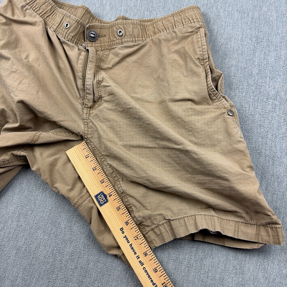 Vuori Shorts Mens 32 Brown Elastic Waist Utility Outdoor Hiking Trail Running - Picture 8 of 13